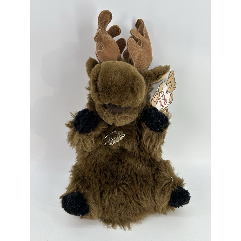Vintage 1988 Gund Moose Stuffed Hand Puppet Gunderpets #9150‎